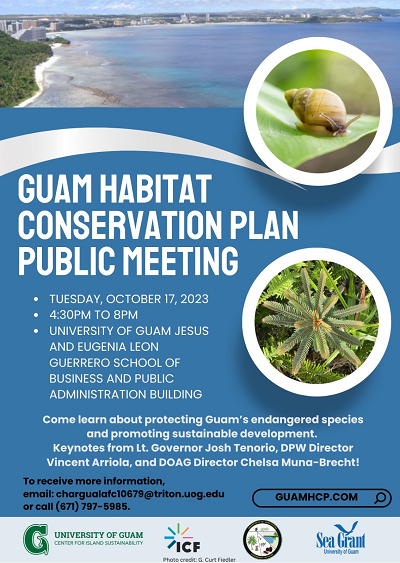 Guam HCP Public Meeting Flyer